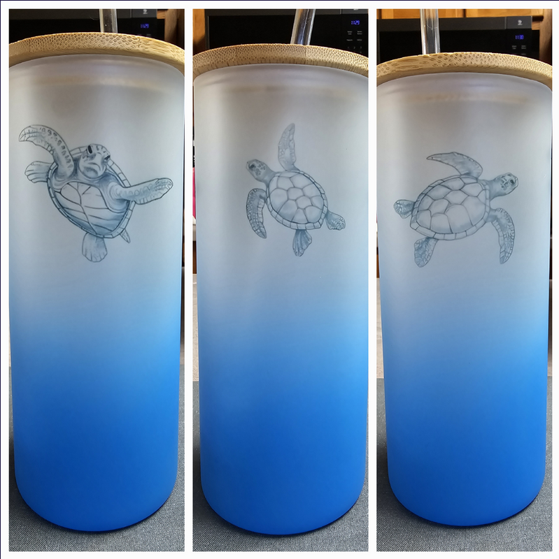 20 oz Sublimation Glass Tumbler