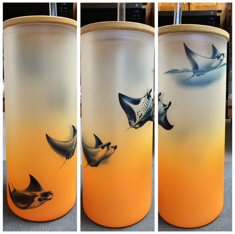 20 oz Sublimation Glass Tumbler