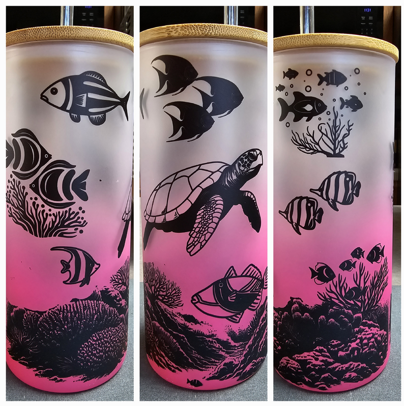 20 oz Sublimation Glass Tumbler